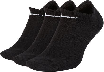 Nike Everyday Cushion No-Show Sokken Sokken (regular) - Maat 34-38 - Unisex - zwart/wit
