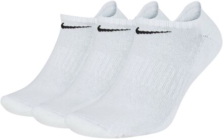 Nike Everyday Cushion No-Show Sokken  Sokken (regular) - Maat 42-46 - Unisex - zwart/wit