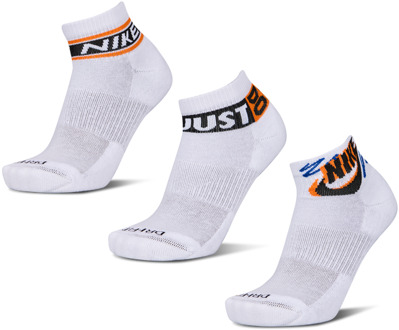 Nike Everyday Cushioned Ankle 3 Pack Sokken Unisex - Wit - Maat 42 - 46 White