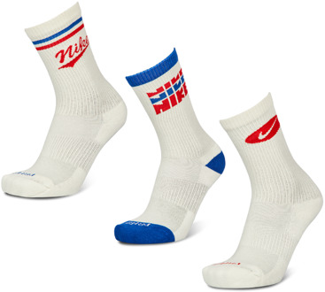 Nike Everyday Cushioned Crew 3 Pack Sokken Unisex - Bruin - Maat 34 - 38 Brown