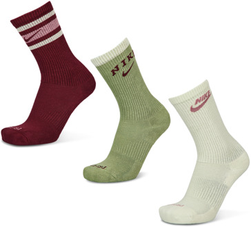 Nike Everyday Cushioned Crew 3 Pack Sokken Unisex - Bruin - Maat 42 - 46 Brown