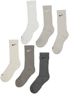 Nike Everyday Cushioned Crew 6 Pack Sokken Unisex - Grijs - Maat 42 - 46 Grey