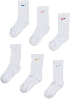 Nike Everyday Cushioned Crew 6 Pack Sokken Unisex - Wit - Maat 38 - 42 White