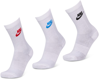 Nike Everyday Essential Crew 3 Pack Sokken Unisex - Rood - Maat 34 - 38 Red