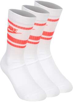 Nike Everyday Essentials Crew Tennissokken-Wit,Koraal - 46-50