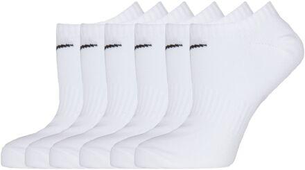Nike Everyday Lightweight No-Show Socks (6-pack) wit - zwart - XL * 46-50