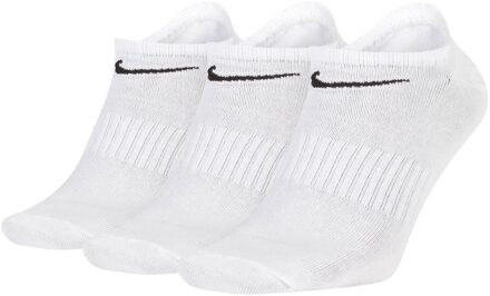 Nike Everyday Lightweight No-Show Sokken  Sokken - Maat 38-42 - Unisex - wit/zwart