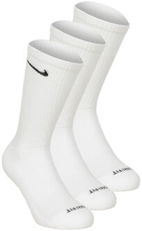 Nike Everyday Plus Cushioned Crew Sportsokken Verpakking 3 Stuks-Wit,Zwart - 34-38,38-42,46-50