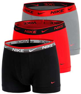 Nike Everyday Stretch Trunk Boxershort Verpakking 3 stuks Heren zwart - L