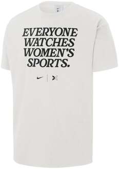 Nike Everyone Watches Dames's Sport T-shirt Dames-beige - M