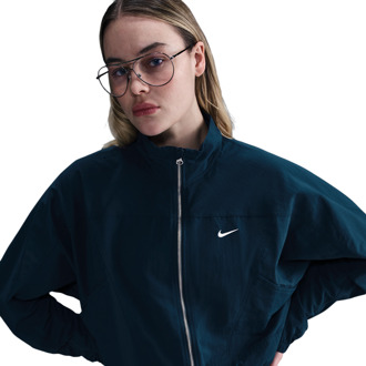 Nike Everything Wovens Jassen Dames - Navy - Maat 34 - Katoen Jersey