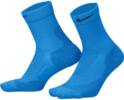 Nike Fast Midweight Mid Crew Sok blauw/zwart - XL