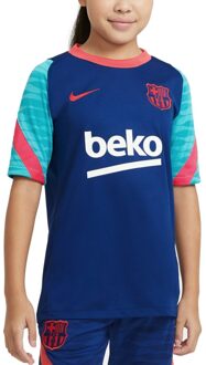 Nike FCB Strike Short Sleeve Top - Blauw - Kinderen - maat  116 - 128