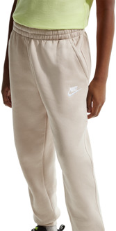 Nike fleece Broeken Kinder - Wit - Maat 158 - 170 CM - Katoen Jersey White