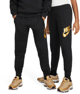 Nike fleece Broeken Kinder - Zwart - Maat 137 - 147 CM - Katoen Jersey Black