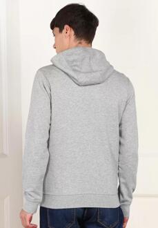 Nike Fleece Heren Zip Through Club Swoosh Hoodie In Grijs - maat S