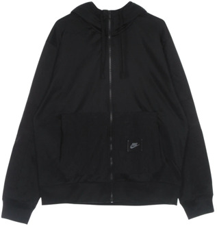 Nike Fleece hoodie met volledige rits Nike , Black , Heren - XL