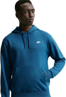 Nike fleece Hoodies Heren - Blauw - Maat L - Katoen Jersey Blue
