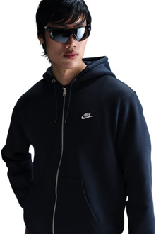 Nike fleece Hoodies Heren - Zwart - Maat XL - Katoen Jersey Black