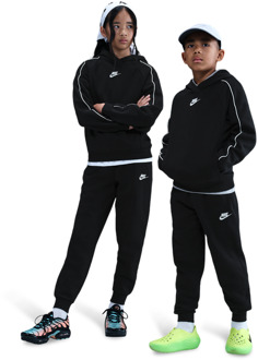 Nike fleece Trainingspakken Kinder - Zwart - Maat 137 - 147 CM - Katoen Jersey Black