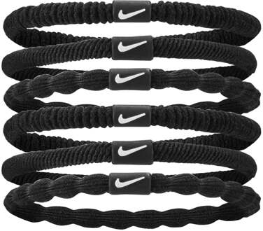Nike Flex Haarband Verpakking 6 Stuks-Zwart,Wit - nosize