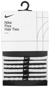 Nike Flex haarbandjes (set van 6) Wit - One size