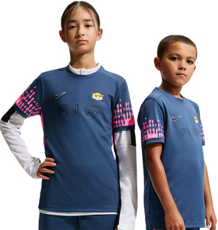 Nike Football T-shirts Kinder - Blauw - Maat 137 - 147 CM - Poly Jersey Blue