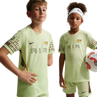 Nike Football T-shirts Kinder - Geel - Maat 158 - 170 CM - Poly Jersey Yellow