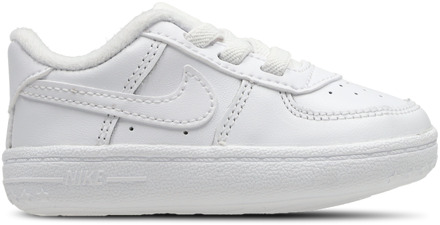 Nike Force 1 babyschoentje van leer Wit - 16