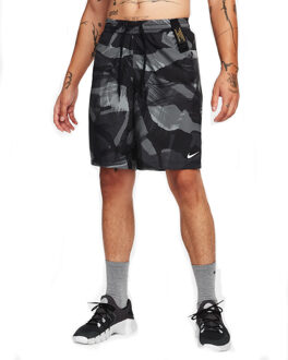 Nike Form Camo Mens Dri-FIT Sportshort Heren XS Zwart dessin