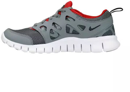 Nike Free Run 2 GS Lace Up Grijs Synthetisch Kinderschoenen 443742 035