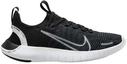 Nike Free Run Flyknit Next Nature Neutrale Schoen Dames-Zwart,Wit - 38