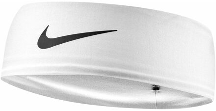 Nike Fury Classic Logo Dri-FIT Haarband (Wit) - One Size