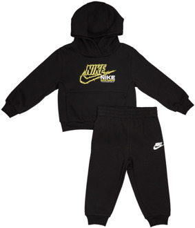 Nike Futura Gfx Trainingspakken Baby - Zwart - Maat 86 - 92 CM - Katoen Fleece Black