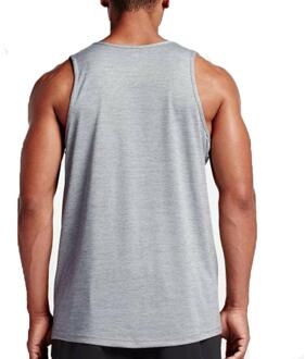 Nike geborduurde Swoosh tanktop voor heren in grijs - XL