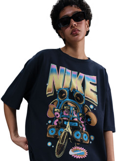 Nike Gfx T-shirts Dames - Zwart - Maat L Black