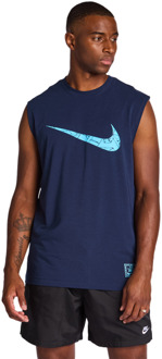 Nike Giannis Vesten Heren - Blauw - Maat L - Katoen Jersey Blue