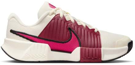 Nike GP Challenge Pro Tennisschoenen Dames-Crème,Rood - 36.5