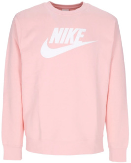 Nike Grafische Crewneck Sweatshirt voor Mannen Nike , Pink , Heren - 2Xl,Xl,L,M,S,Xs