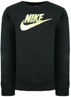 Nike Graphic Logo Zwart Lange Mouw French Terry Crew Kindersweaters CU8518 010