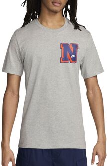 Nike Heather Men's Club Tee Soft Fit Nike , Gray , Heren - Xl,L,M,S