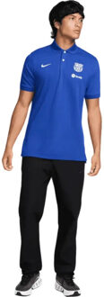 Nike Heren 2.0 fc barcelona dri-fit poloshirt - maat M Blauw