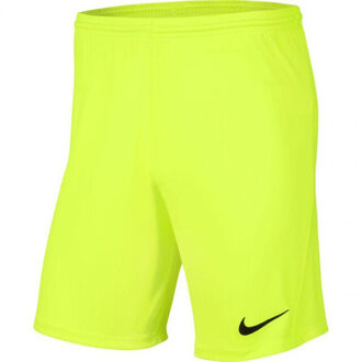 Nike Heren dry park iii korte broek Geel - M