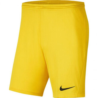 Nike Heren dry park iii korte broek Geel - M