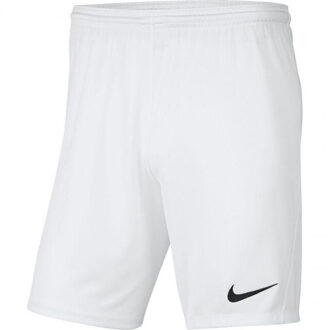 Nike Heren dry park iii korte broek Wit - S