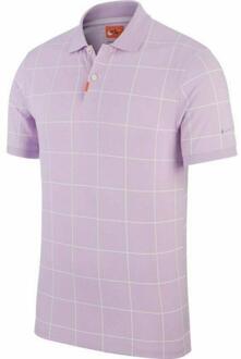 Nike Heren Geruit Dri-FIT Polo Shirt (Paars) - maat