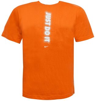 Nike Heren Just Do It T-Shirt Casual Grafische Top Oranje 171925 843 Klein