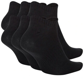 Nike Heren lichtgewicht everyday no-show sokken (set van 6) - maat 34-38 Zwart