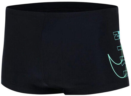 Nike Heren reflecterende zwembroek met logo Zwart