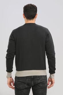 Nike Heren sweatshirt met ronde hals en contrasterende zoom zwart